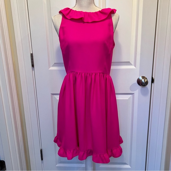 NEW KATE SPADE SCENIC ROUTE RUFFLE BACK MINI DRESS - Picture 3 of 15